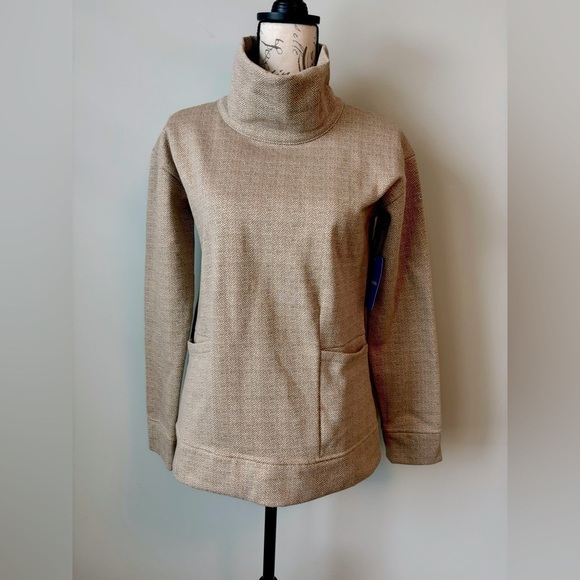 Columbia Tops - NWT Columbia Lodge Funnel Neck Pullover Small Fleece Sweatshirt Cozy